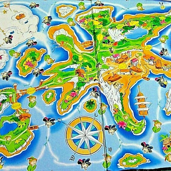 Peter Pan Adventure Board Game Hook Rare Pirates Treasure Family1989 Vintage - Picture 3 of 16